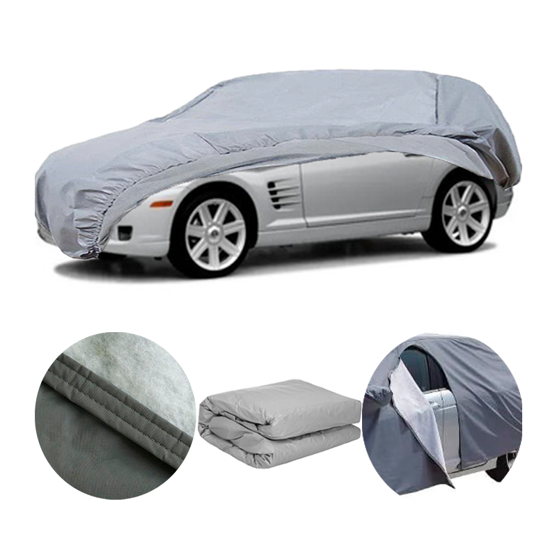 Telo copri auto copriauto felpato impermeabile con zip per CHRYSLER crossfire
