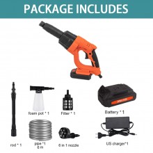 Idropulitrice pistola portatile a batteria pressione accessori 20V ugello 6in1