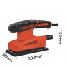 DESTMAN Levigatrice Palmare elettrica 150W per legno con aspiratore...