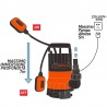 DESTMAN Pompa sommersa per acque reflue 400W 8000 l/h Per giardini ...
