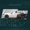 4 RACING Set di 4 Copricerchi universale coppe auto Estoril Grigio/...