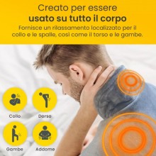 Scaldacollo Elettrico 100W Termoforo Soffice Spalle e Cervicale 3 Livelli Calore