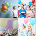 100 Bastoncini con valvole in carta per palloncini o mylar Gofiati ad aria Eco