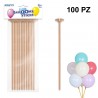 Sweeping Party 100 Bastoncini con valvole in carta per palloncini o...