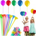 120 Bastoncini con valvole colorati per palloncini o mylar Gofiati ad aria