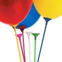 120 Bastoncini con valvole colorati per palloncini o mylar Gofiati ad aria