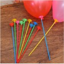 120 Bastoncini con valvole colorati per palloncini o mylar Gofiati ad aria