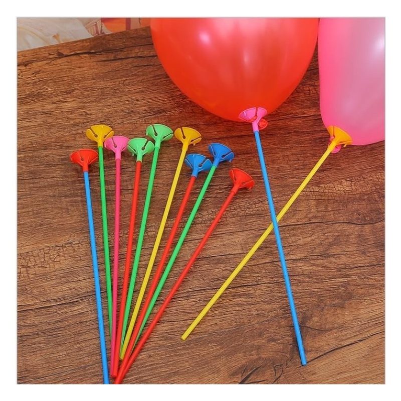 Giaquinto 120 Bastoncini con valvole colorati per palloncini o myla...