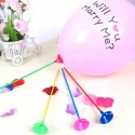 120 Bastoncini con valvole colorati per palloncini o mylar Gofiati ad aria