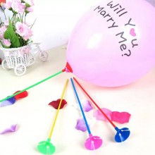 120 Bastoncini con valvole colorati per palloncini o mylar Gofiati ad aria