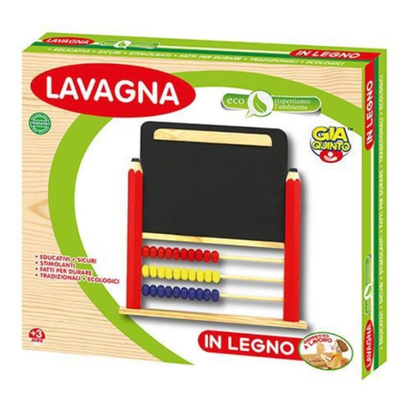 Giaquinto Lavagna in legno con pallottoliere in scatola per bambini...