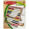 Giaquinto Pallottoliere abaco in legno classico per imparare a cont...