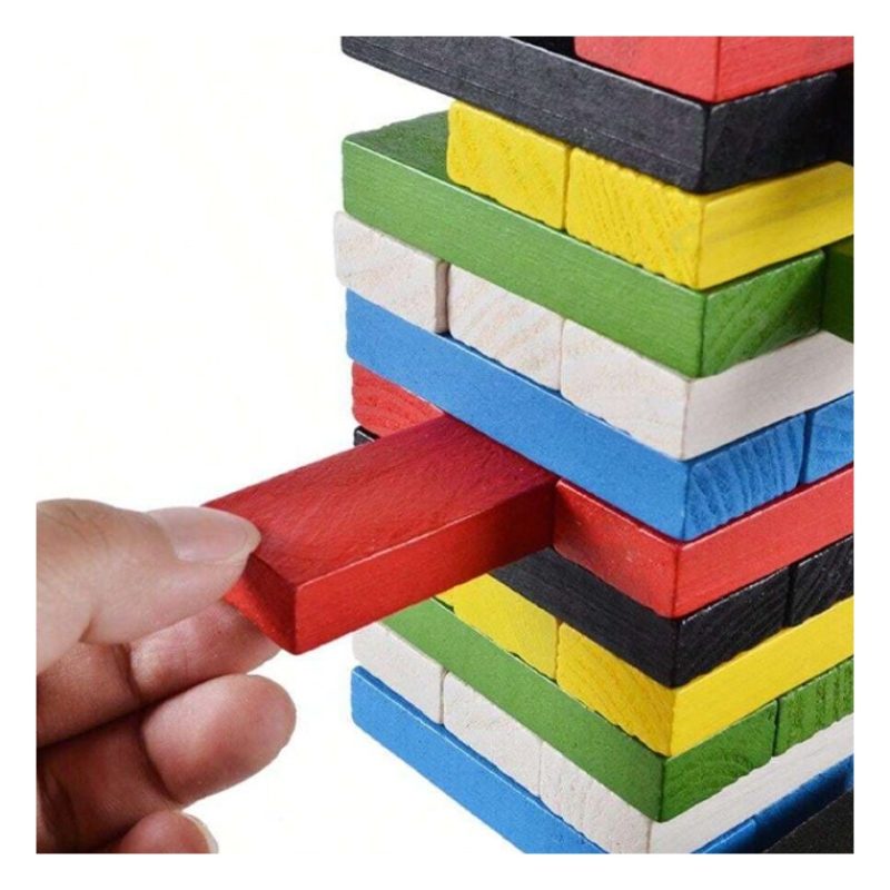 Giaquinto Jenga Gioco da tavola precisione e abilità in legno torre...