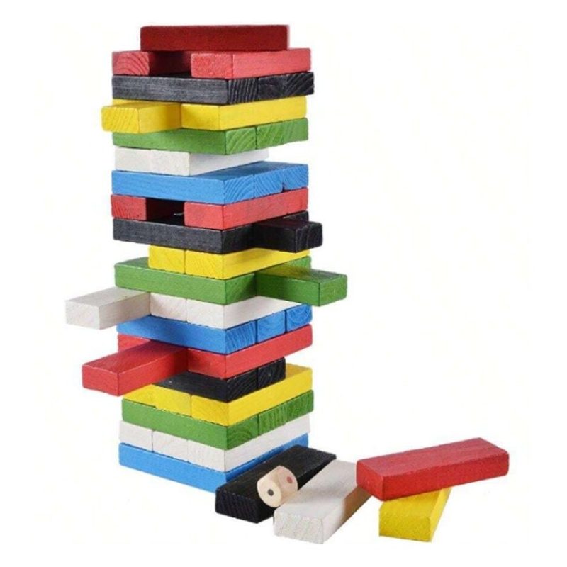 Giaquinto Jenga Gioco da tavola precisione e abilità in legno torre...