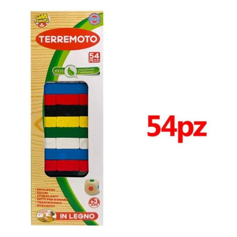 Giaquinto Jenga Gioco da tavola precisione e abilità in legno torre...
