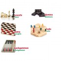 Gioco da Tavolo Dama Scacchi 5 in 1 Ludo Gioco Educativo Scacchiera bambini
