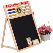 Lavagna con pallottoliere magnetica in legno gessetti e pennarello per bambini
