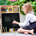 Lavagna con pallottoliere magnetica in legno gessetti e pennarello per bambini