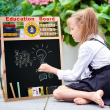 Lavagna con pallottoliere magnetica in legno gessetti e pennarello per bambini