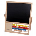 Lavagna per bambini con pallottoliere magnetica in legno gessetti e pennarello