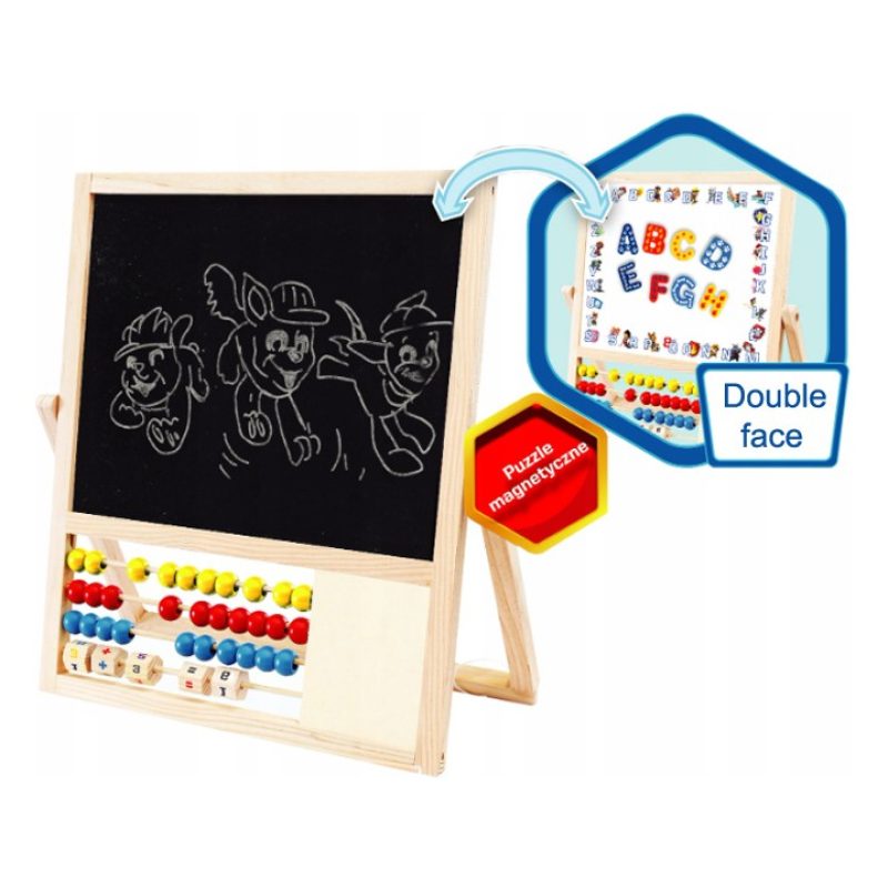Giaquinto Lavagna per bambini con pallottoliere magnetica in legno ...
