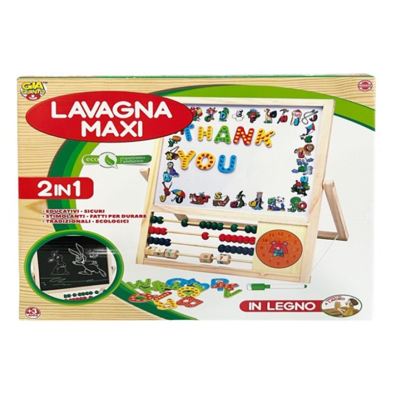 Giaquinto Lavagna per bambini con pallottoliere magnetica in legno ...