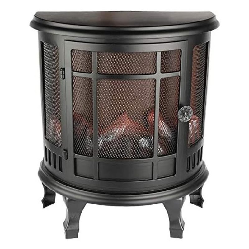 DGBAVARIA Lanterna Con Fuoco Led Camino 24,5x12,5x30 cm Caminetto D...