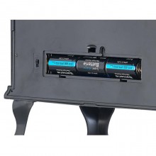 Lanterna Con Fuoco Led Camino 24,5x12,5x30 cm Caminetto Decorativo Natale