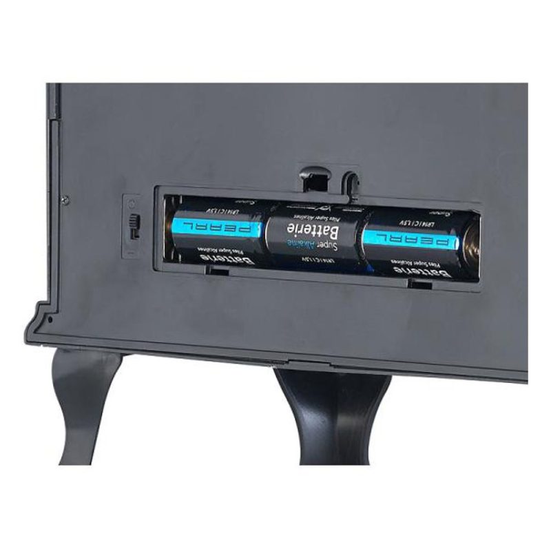 DGBAVARIA Lanterna Con Fuoco Led Camino 24,5x12,5x30 cm Caminetto D...