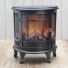 DGBAVARIA Lanterna Con Fuoco Led Camino 30,5x16x35,5 cm Caminetto D...