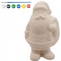 Decorazione ceramica Babbo Natale fai da te da pitturare natalizia decoupage