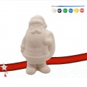 Decorazione ceramica Babbo Natale fai da te da pitturare natalizia decoupage