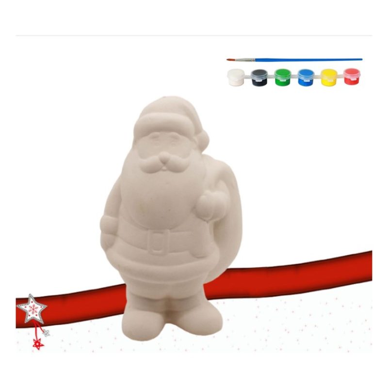 AD Trend Decorazione ceramica Babbo Natale fai da te da pitturare n...