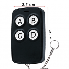 2x Telecomando universale autoscan Multifrequenza codice fisso 433 MHZ cancello