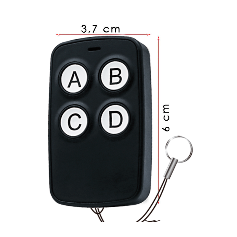 Hongu 2x Telecomando universale autoscan Multifrequenza codice fiss...