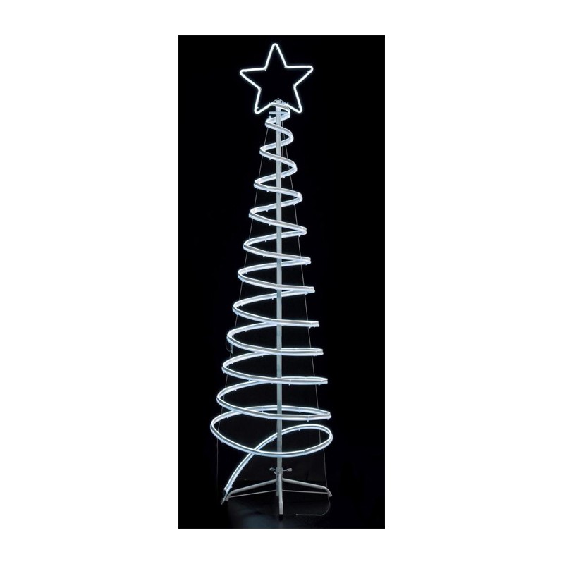 Albero di natale Luminoso 180x50cm con Luci LED Bianco freddo interno/esterno