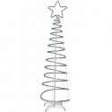 Albero di natale Luminoso 180x50cm con Luci LED Bianco freddo interno/esterno