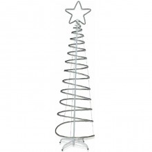 Albero di natale Luminoso 180x50cm con Luci LED Bianco freddo interno/esterno