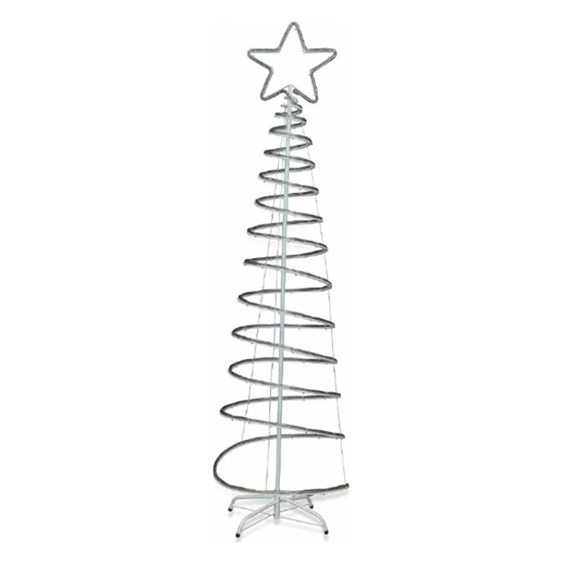 AD Trend Albero di natale Luminoso 180x50cm con Luci LED Bianco fre...