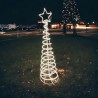 AD Trend Albero di natale Luminoso 180x50cm con Luci LED Bianco fre...