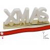 FGF Scritta natalizia XMAS ceramica decorazione natale appoggio 23x...