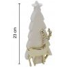 FGF Decorazione natalizia in ceramica albero e renna natale 23cm fo...