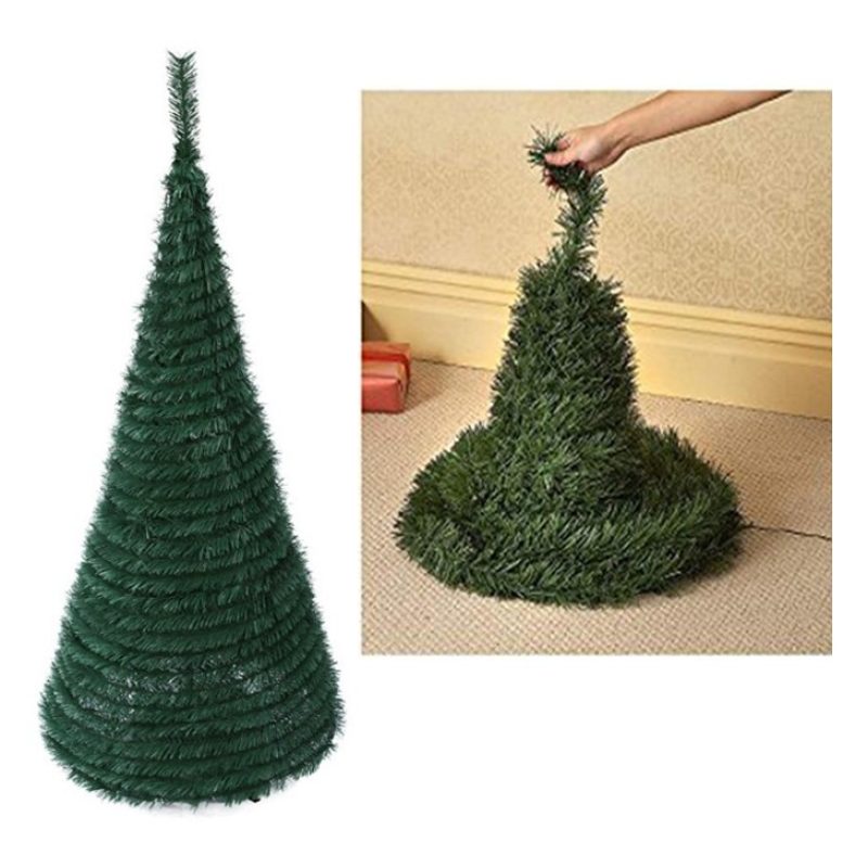 Hongu Albero di Natale Artificiale Pop-up pieghevole verde altezza ...