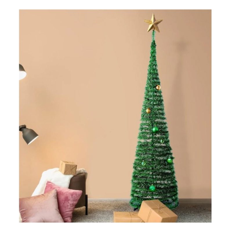 Hongu Albero di Natale Artificiale Pop-up pieghevole verde altezza ...