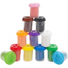 Plastilina Modellante Kit da 12 Pezzi Pasta Plastichina Play Dough con formine