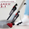 Aspirapolvere ciclonica scopa elettrica 2 in 1 600W con filtro hepa lavabile