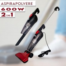 Aspirapolvere ciclonica scopa elettrica 2 in 1 600W con filtro hepa lavabile