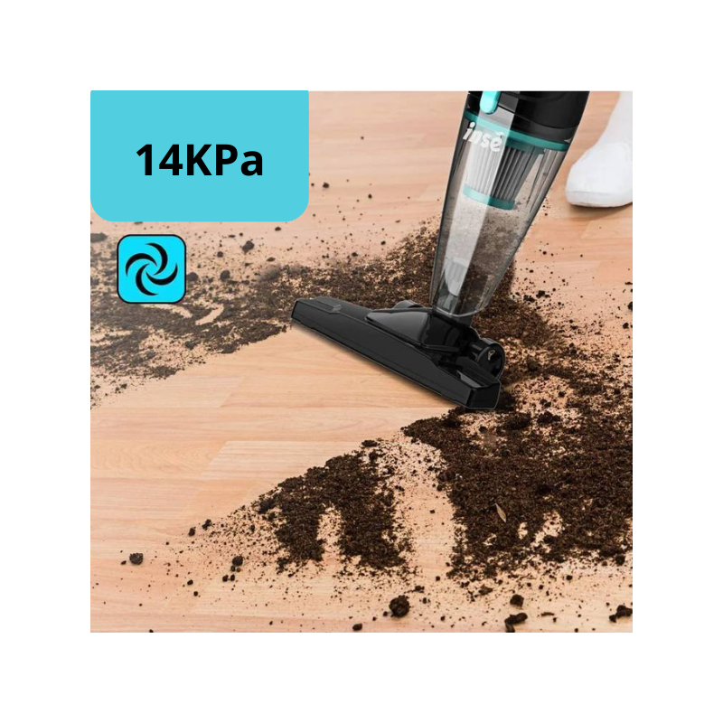 HOOMEI Aspirapolvere ciclonica scopa elettrica 2 in 1 600W con filt...