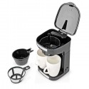 Macchina per Caffè Americano Tè The filtro caffettiera 450Watt 2 tazze Nedis
