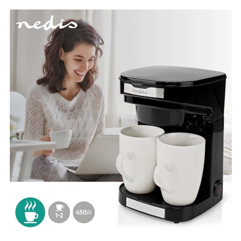 NEDIS Macchina per Caffè Americano Tè The filtro caffettiera 450Wat...